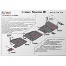 Стальная защита картера Alfeco NISSAN NAVARA 15.05