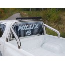 Защита кузова и заднего стекла 76,1 мм со светодиодной фарой TOYOTA HILUX TOYHILUX15-17 (ТСС)