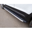 Пороги алюминиевые с пластиковой накладкой HYUNDAI CRETA HYUNCRE16-06AL (ТСС)