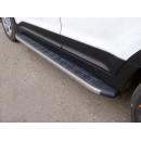 Пороги алюминиевые с пластиковой накладкой HYUNDAI CRETA HYUNCRE16-06GR (ТСС)