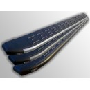 Пороги алюминиевые с пластиковой накладкой AUDI Q5 AUDIQ513-01BL (ТСС)